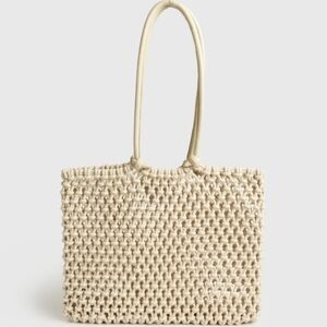 Clare V Sandy Beach Tote In Natural